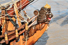 Figure de proue du Shtandart frégate Russe à Bordeaux | Photo Bernard Tocheport